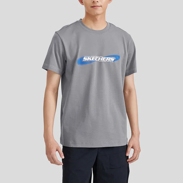 Skechers Sports Alliance Series T Shirt Men's Lime Gray-1