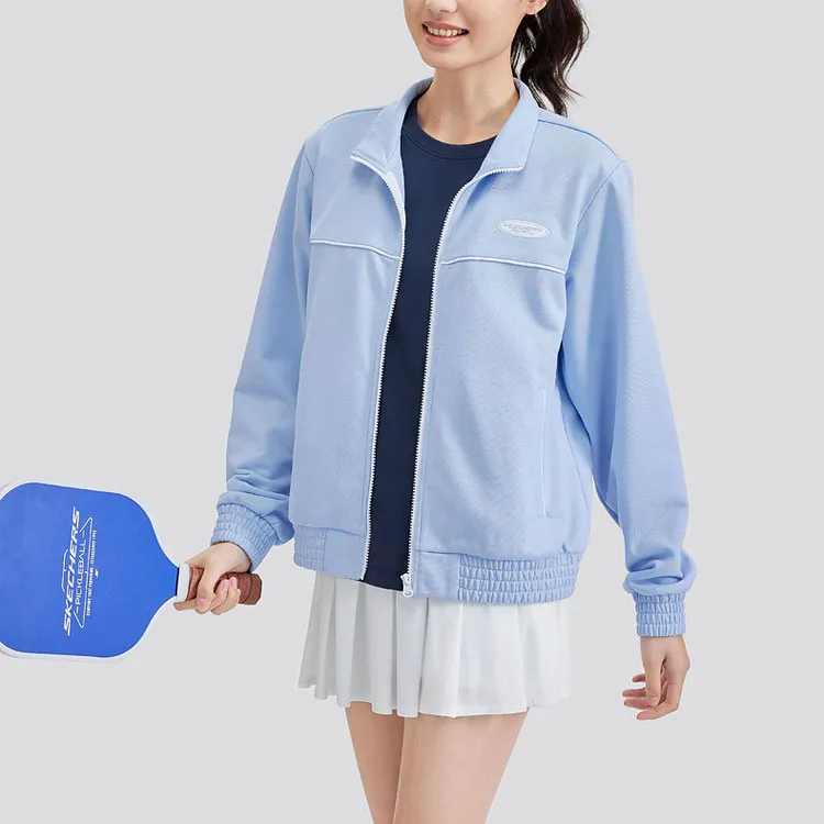 Skechers Jackets Coats Women's Moon White Blue-1
