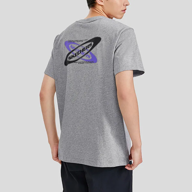 Skechers T Shirt Men's Medium Heather Gray-2