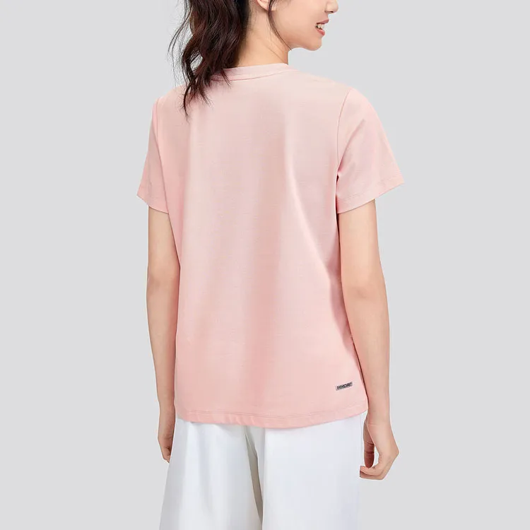 Skechers Regular T Shirt Women's Light Rose Pink-2