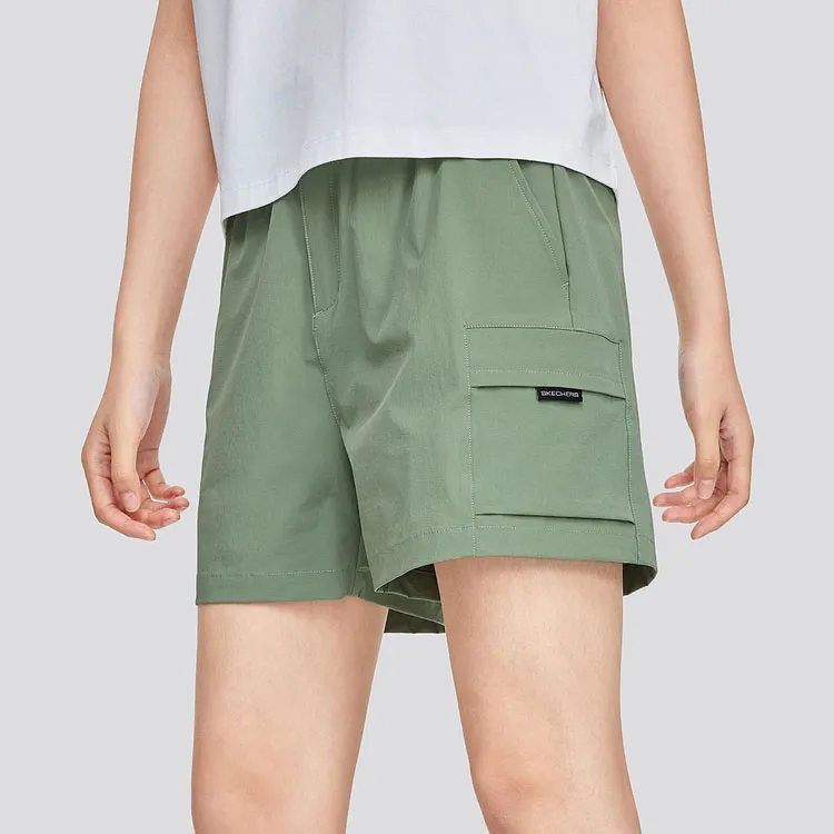 Skechers Casual Shorts Women's Brown Green-1