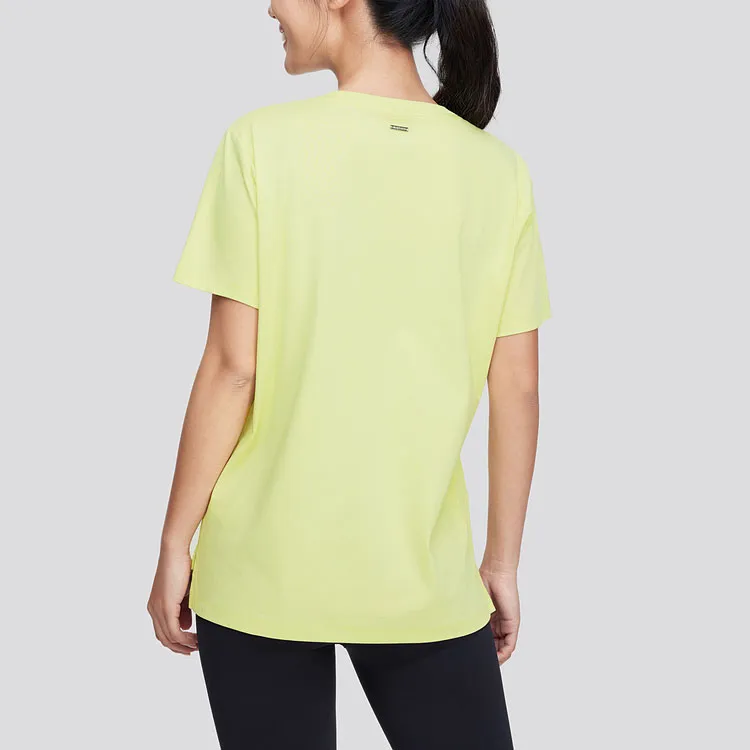 Skechers Regular T Shirt Women's Light Yellow Green-2