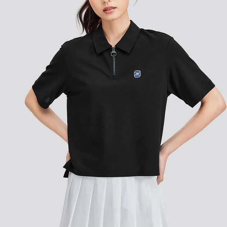 Skechers Polo Shirt Women's Carbon Black-2