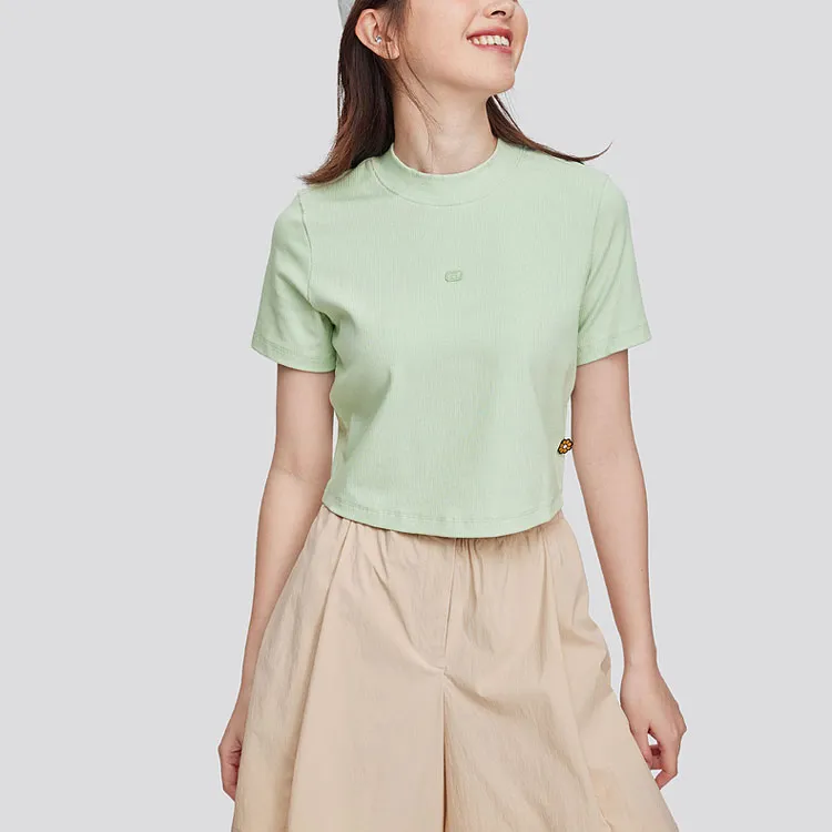 Skechers Set in Sleeve T Shirt Women's Lily Green-2