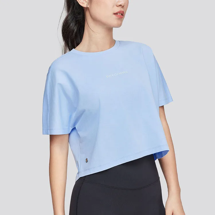 Skechers T Shirt Women's Moon White Blue-2