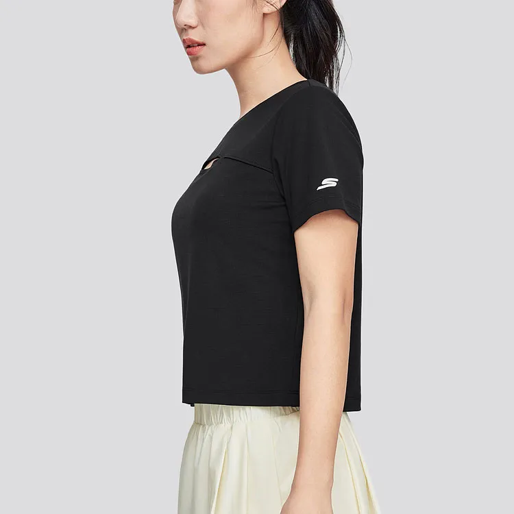 Skechers T-Shirt Women's Carbon Black-2