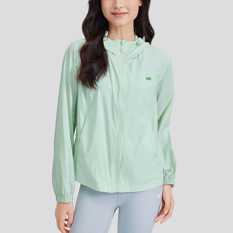 Skechers SS24 Breathable Quick Dry UV Protection Cooling Sun Protection Clothing Women's Lily Green-1