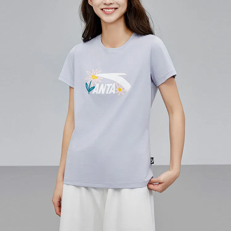 Anta Life Collection Regular T Shirt Women's Morning Mist Purple-1