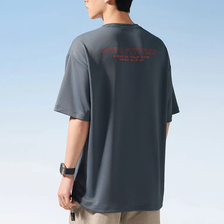 Anta Variety Training Collection T Shirt Men's Men's Gray Clothing-1