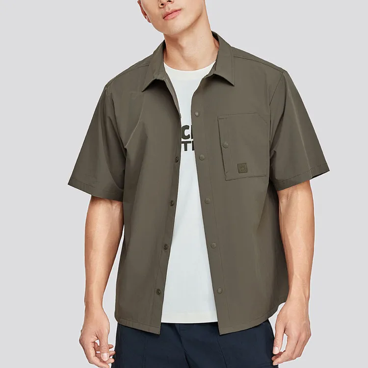 Skechers Polo Shirt Men's Mushroom Brown-2