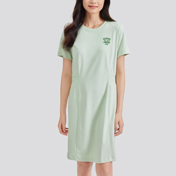 Skechers Short Sleeved Dresses Women's Lily Green-1