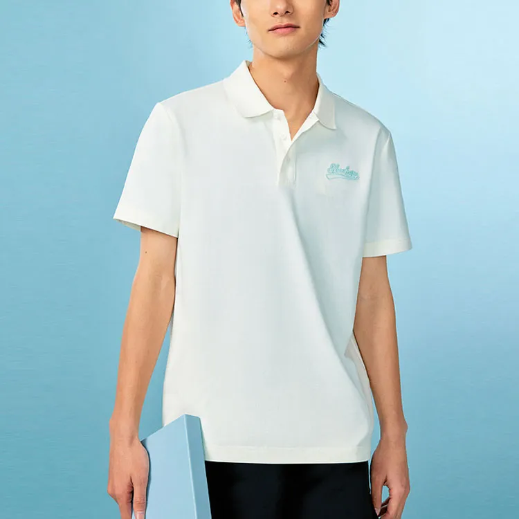 Skechers Polo Shirt Men's Marshmallow White-2