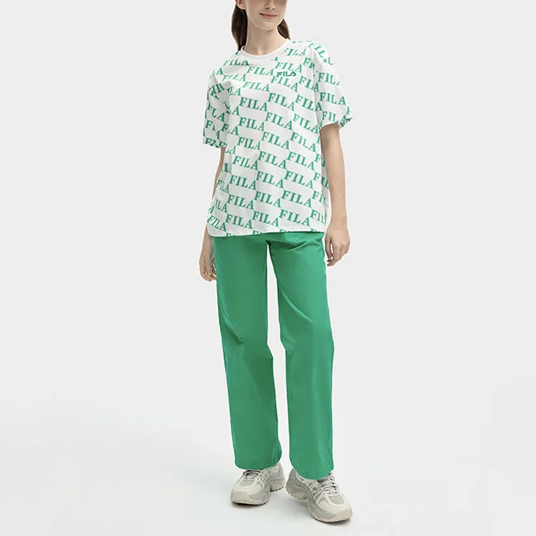 FILA Drop Shoulder Sleeve T Shirt Women's All Over Print 2-2