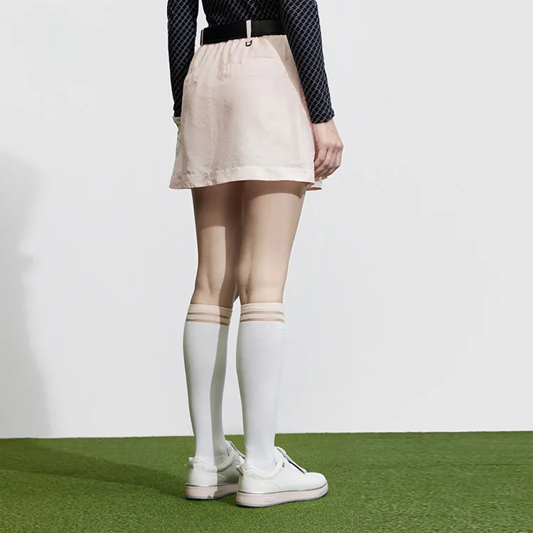 FILA Golf Series Denim Short Skirts Women's Sweet Pink-4
