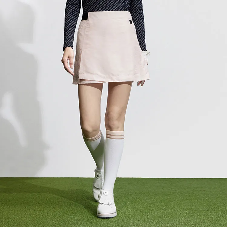 FILA Golf Series Denim Short Skirts Women's Sweet Pink-2