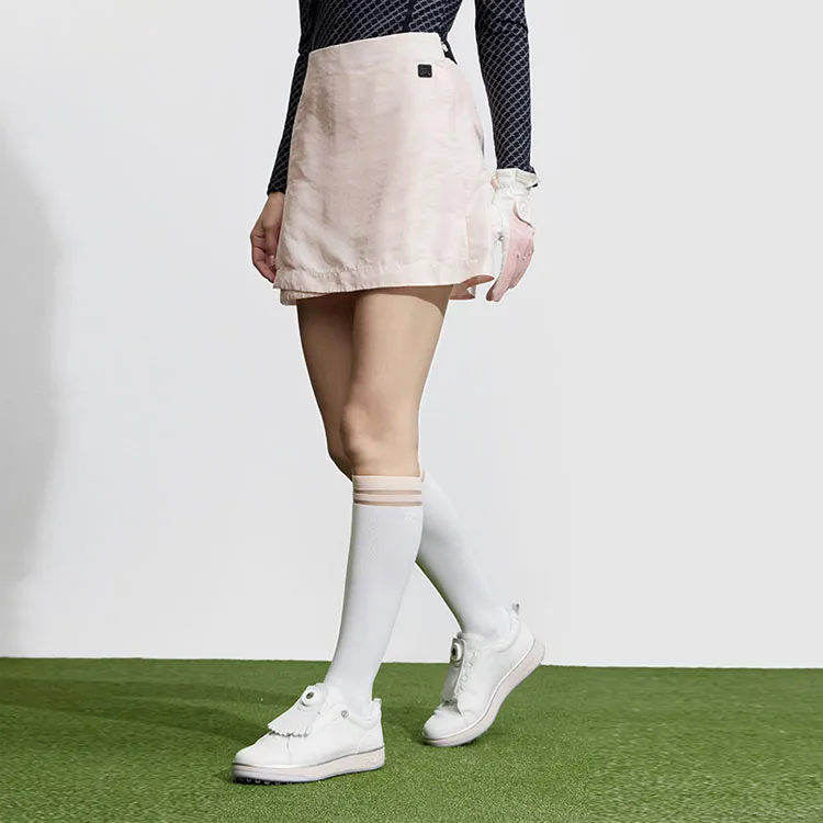 FILA Golf Series Denim Short Skirts Women's Sweet Pink-3