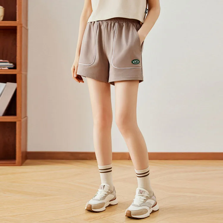 Anta Sports Life Collection Casual Shorts Women's Linen Gray-1