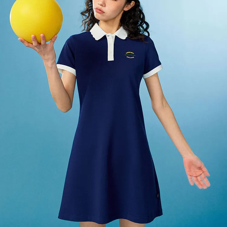 Skechers SS24 Short Sleeved Dress Women's Marine Blue-1