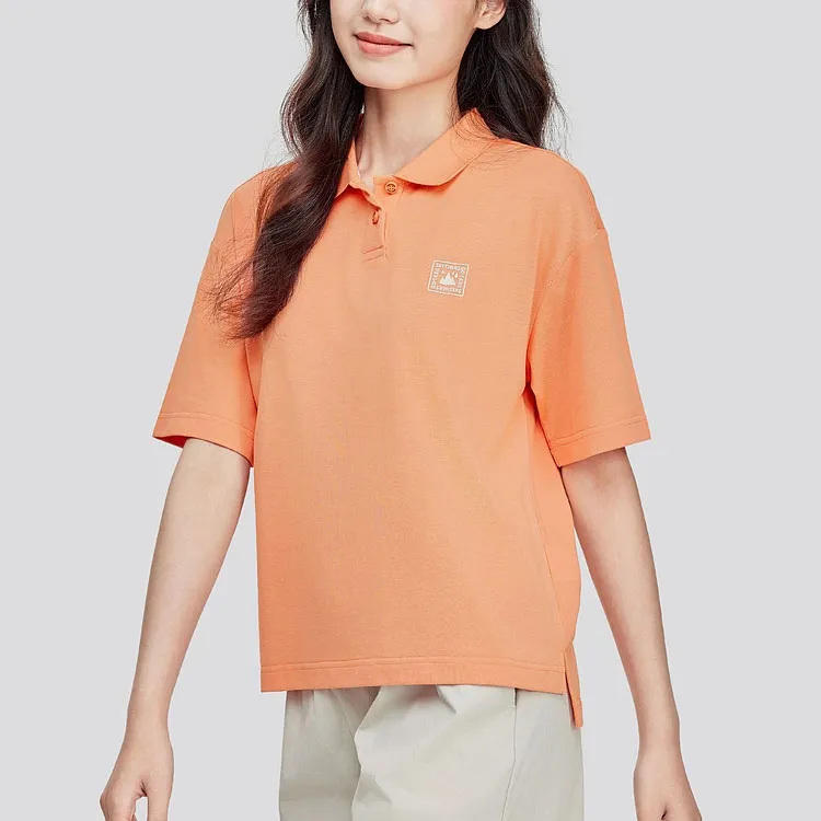 Skechers Polo Shirt Women's Coral Orange-1