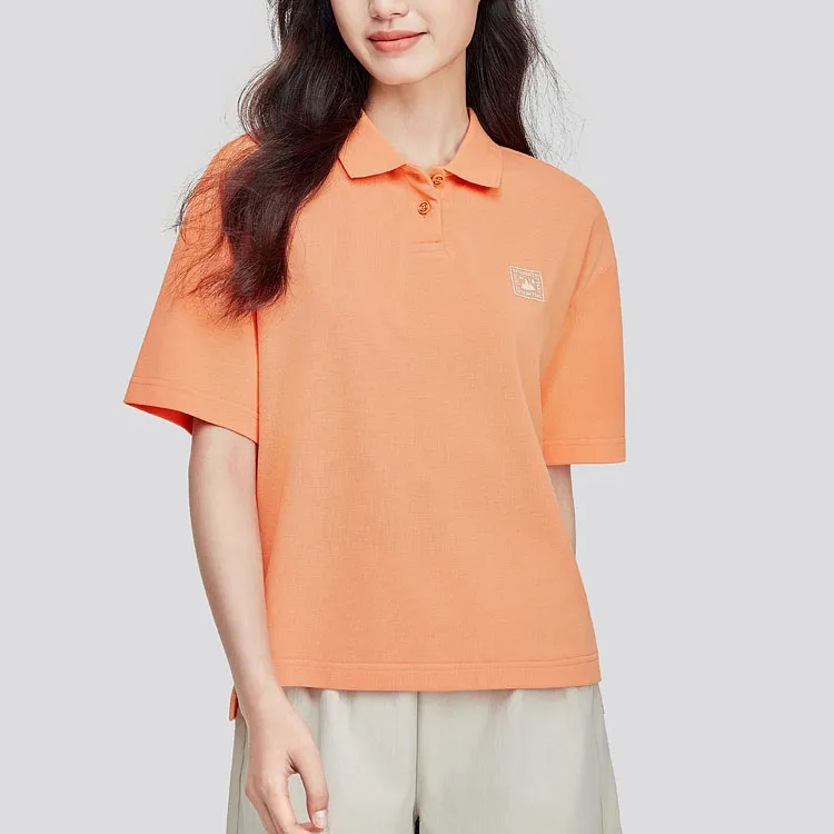 Skechers Polo Shirt Women's Coral Orange-2