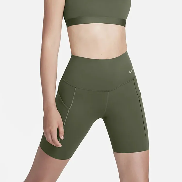 Nike Universa Sports Shorts Women's Khaki Green-2