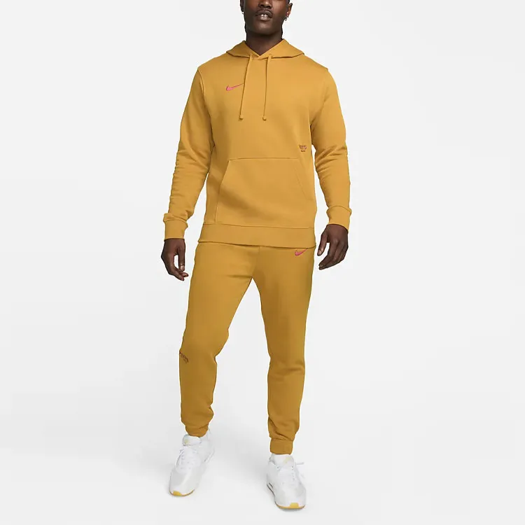 Nike Knitted Sports Pants Men's Suede Gold-2