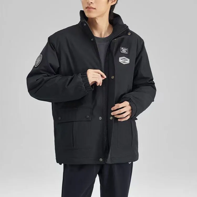Skechers Colorful Jackets & Coats Men's Carbon Black-1