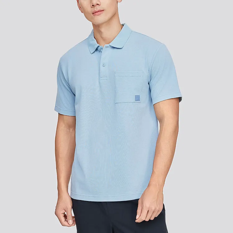 Skechers Polo Shirt Men's Sunny Mountain Blue-1