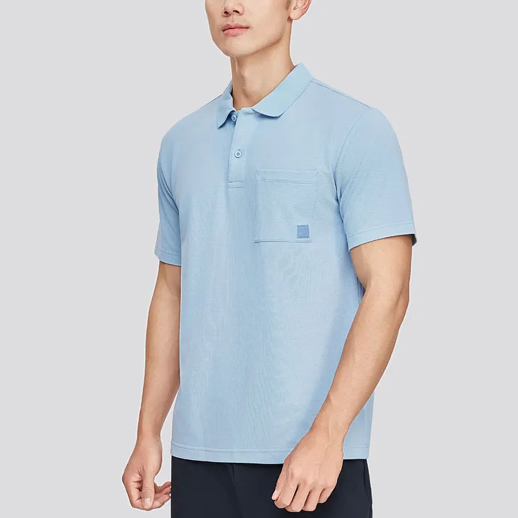 Skechers Polo Shirt Men's Sunny Mountain Blue-2