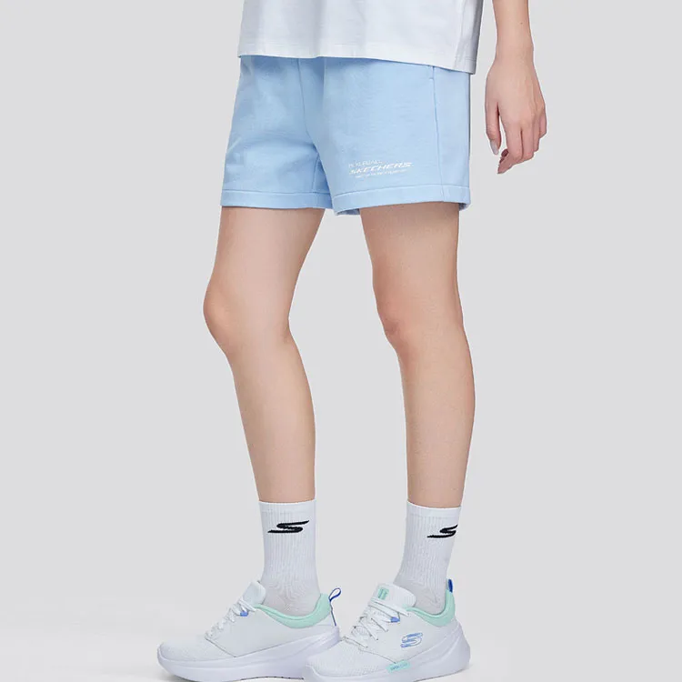 Skechers Casual Shorts Women's Moon White Blue-1