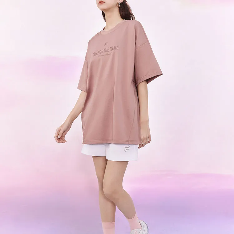 FILA FUSION FOB Series T Shirt Unisex Sauce Plum Pink-1