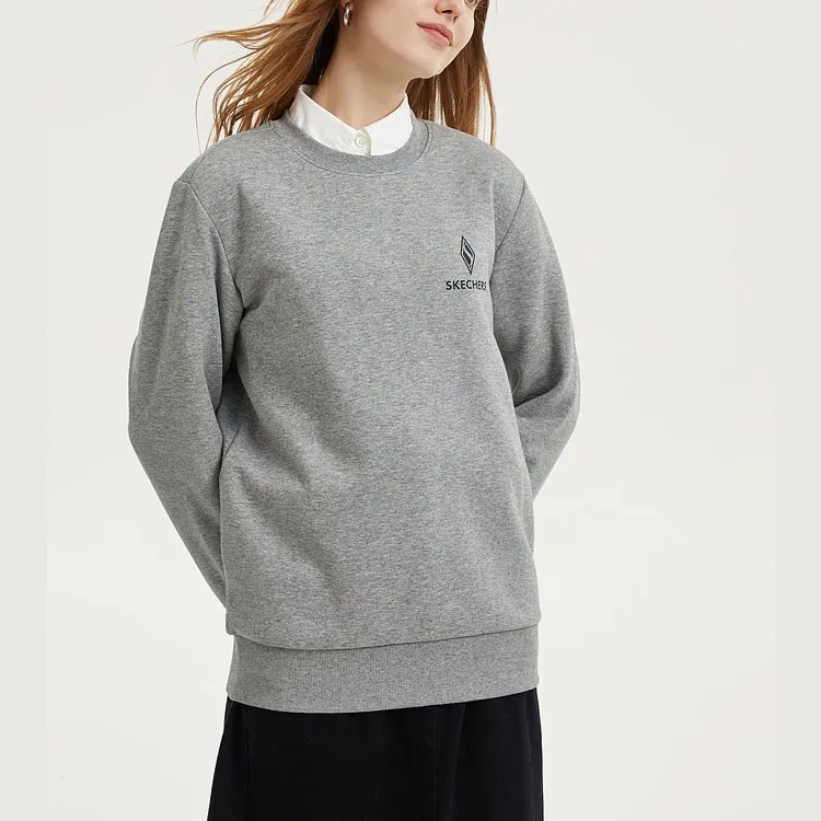Skechers Diamond Series Sweatshirt Unisex Medium Heather Gray-2