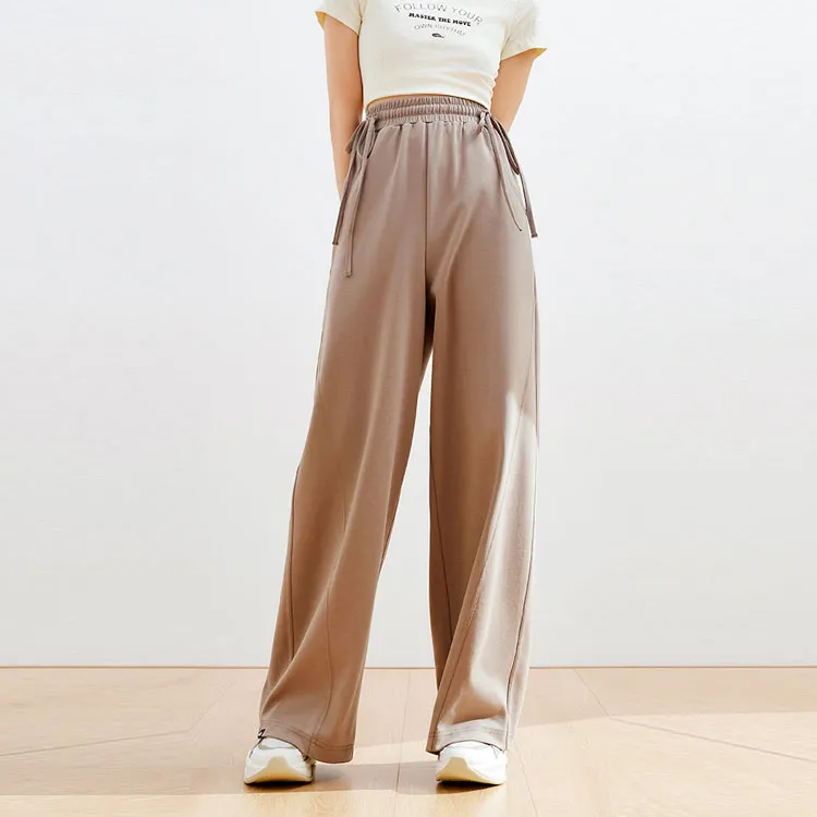 Anta Life Collection Casual Pants Women's Linen Gray-1
