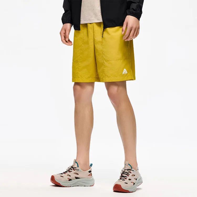 Anta Variety Training Collection Casual Shorts Men's Earth Brown Yellow-2