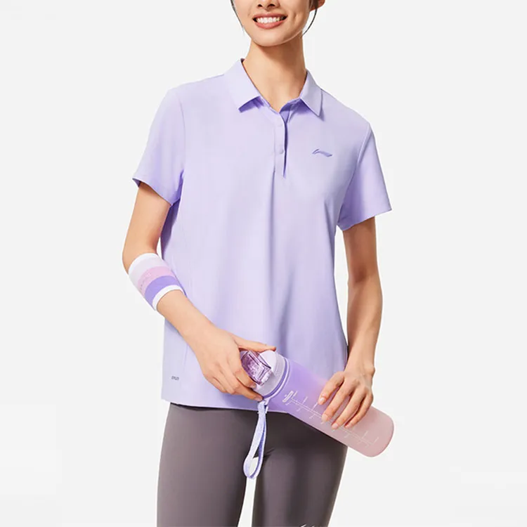 LiNing Fitness Series Polo Shirt Women's Lilac-3