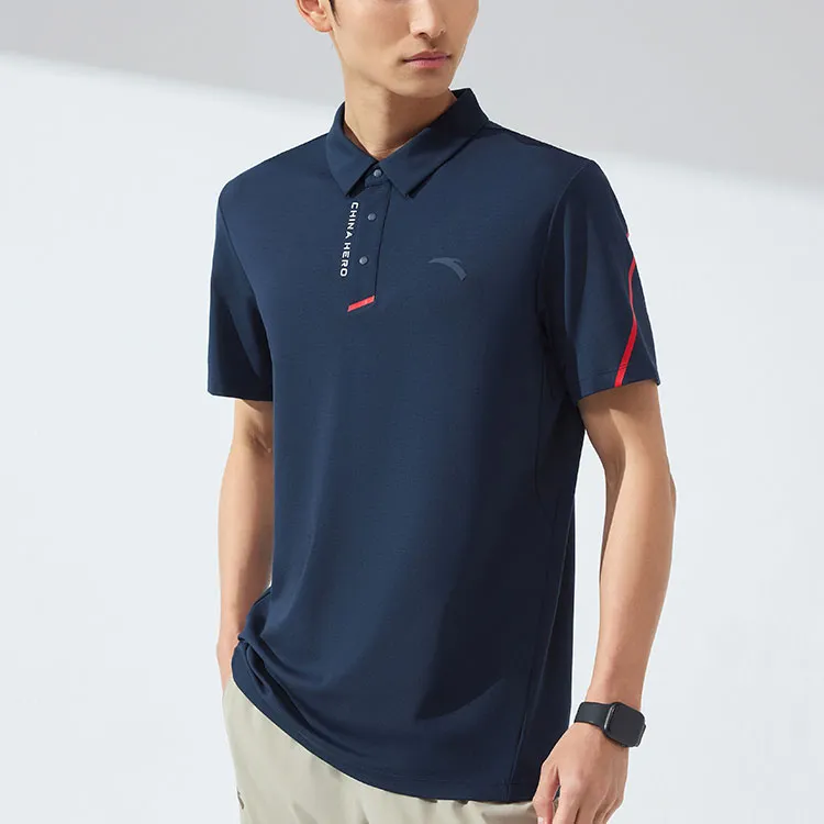 Anta Variety Training Collection Polo Shirt Men's Midnight Blue-1