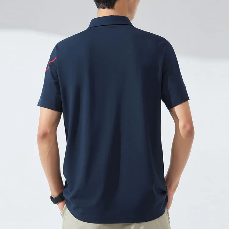 Anta Variety Training Collection Polo Shirt Men's Midnight Blue-2
