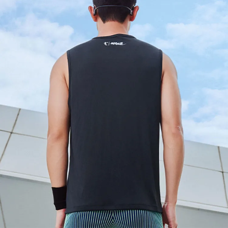 QIAODAN x QIANGFENGCHUIFU,LIANMINGKUAN Tank Top Men's Black-3
