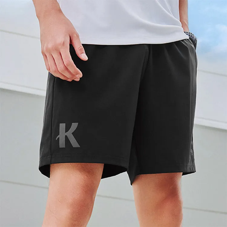 QIAODAN x QIANGFENGCHUIFU,LIANMINGKUAN Casual Shorts Men's Black-2