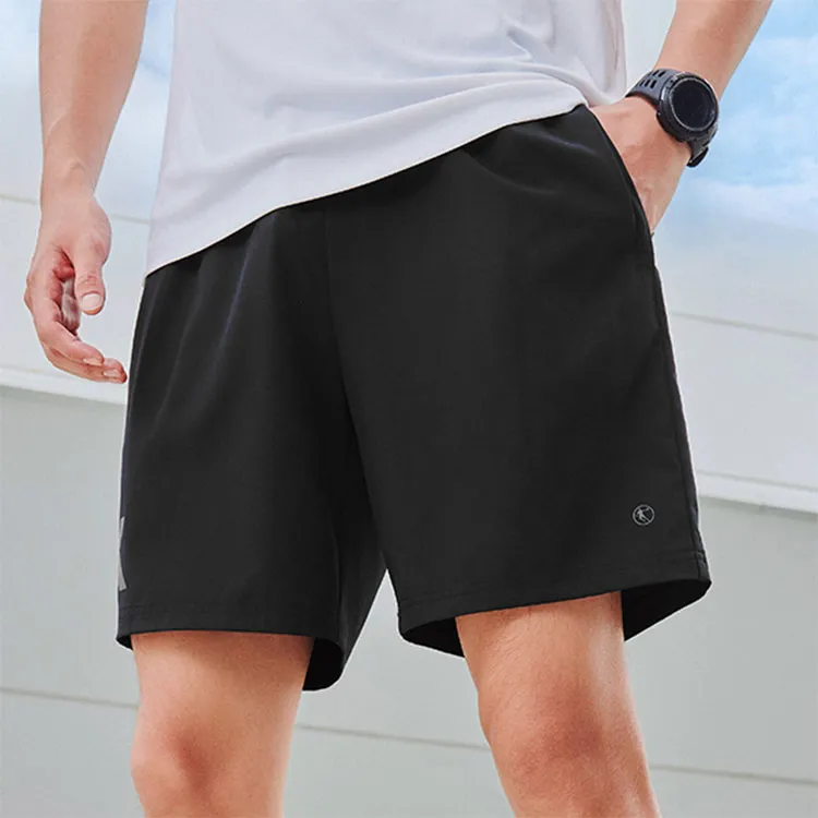 QIAODAN x QIANGFENGCHUIFU,LIANMINGKUAN Casual Shorts Men's Black-4