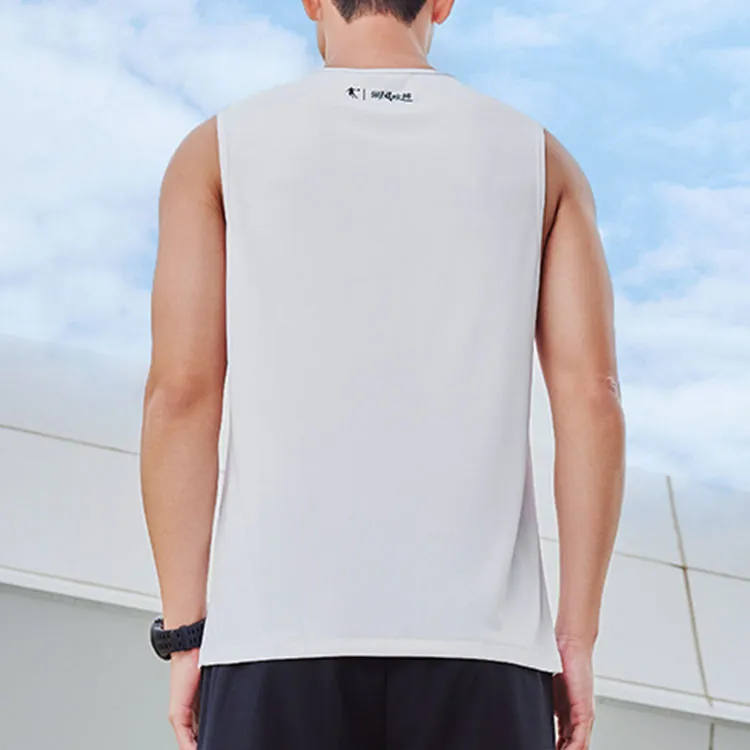 QIAODAN x QIANGFENGCHUIFU,LIANMINGKUAN Tank Top Men's Jordan White-3