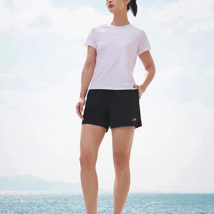 Anta Running Collection Raglan Sleeve T Shirt Women's Pure White-1