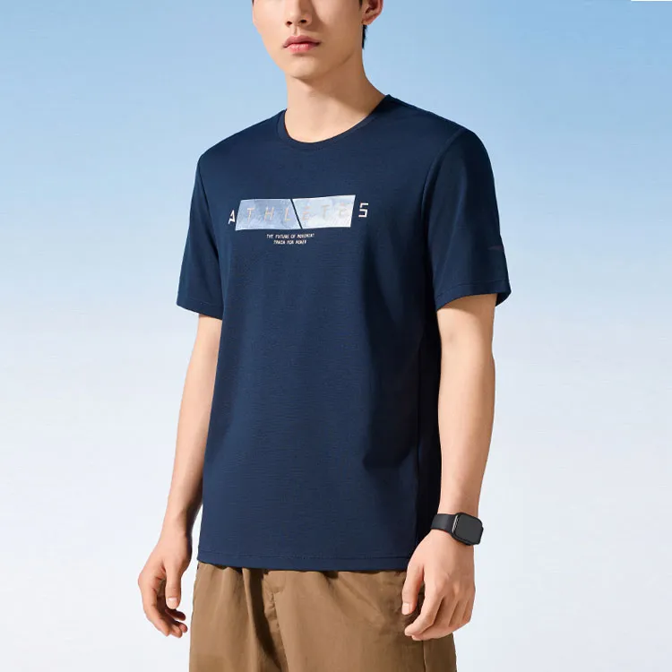 Anta Variety Training Collection T Shirt Men's Midnight Blue-1