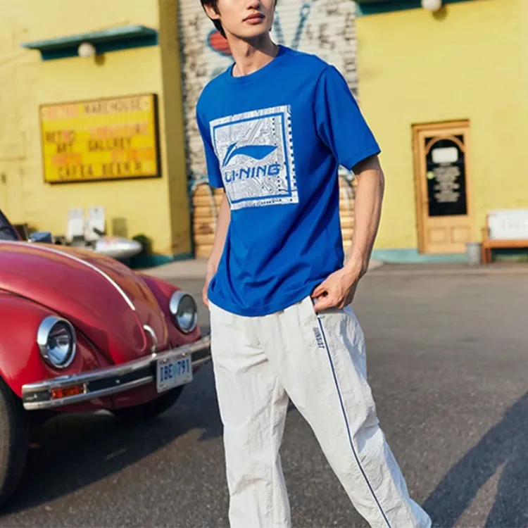 LiNing T Shirt Men's Light Blue-2