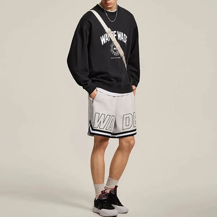 LiNing Casual Shorts Men's Heather Gray Tile Gray-2
