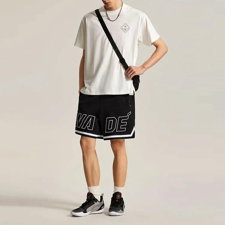 LiNing Casual Shorts Men's Black Washed-3