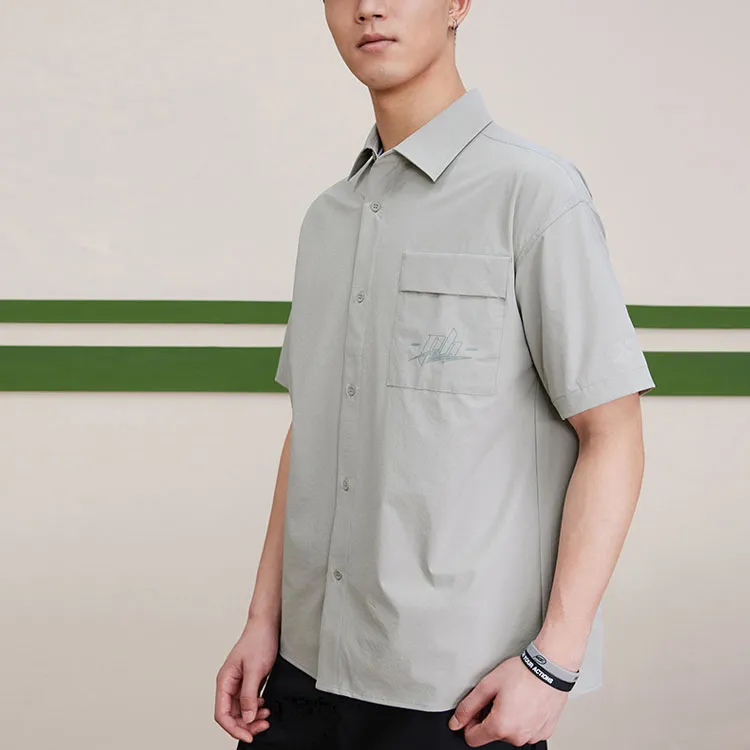 XTEP Shirt Men's City Solitude Gray-3