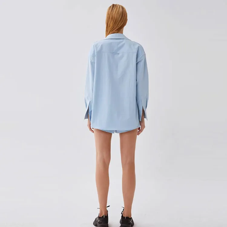 Particle Fever Shirt Unisex Cashmere Blue-1