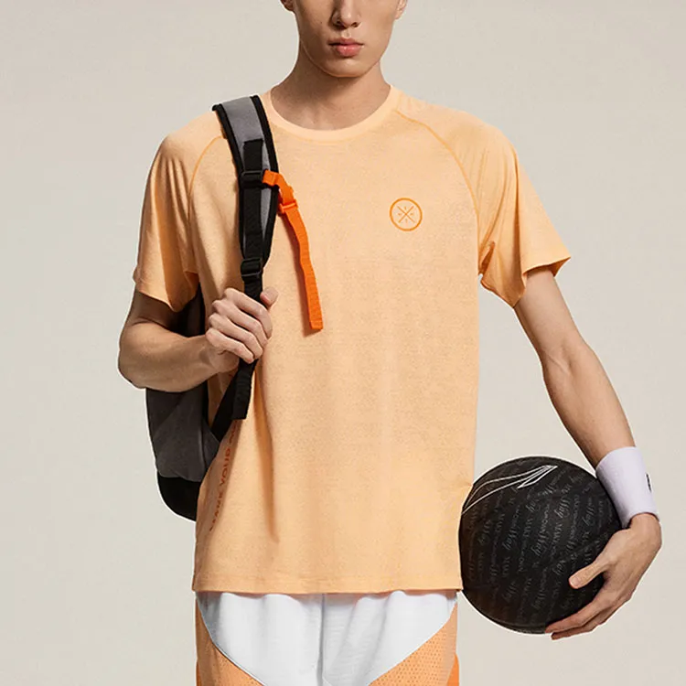 LiNing T Shirt Men's Floating Light Orange-2
