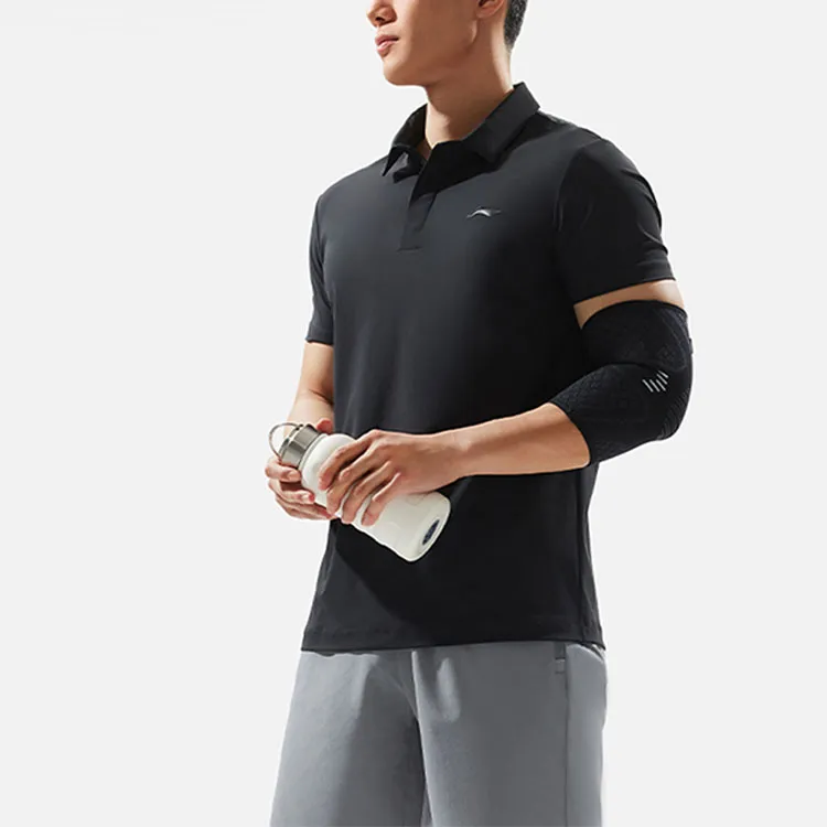 LiNing Fitness Series Polo Shirt Men's Black-4